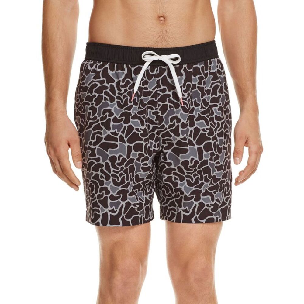 Michael Bastian Mens Bubble Camouflage Swim Trunks XXL 2XL Shorts 6"